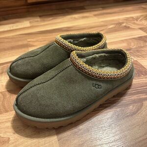 UGG Olive Green Tasman Clogs